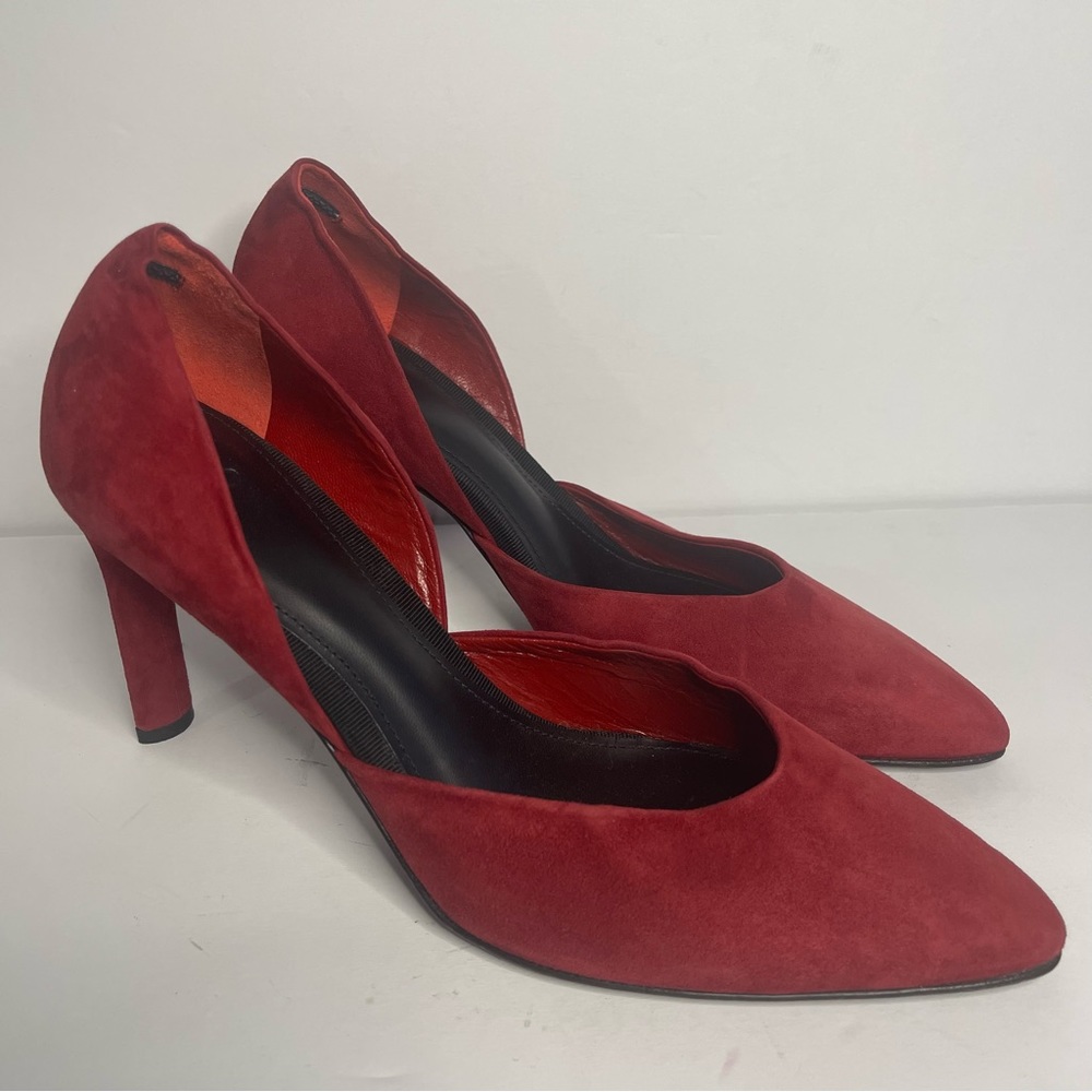 CO. Collections D’Orsay Suede Stiletto Heels
